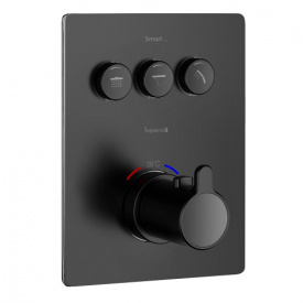 Змішувач для ванни Imprese Smart Click, термостат чорний