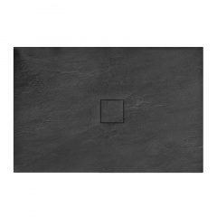 Душовий піддон Rea 90x120х3 см, прямокутний, чорний Херсон