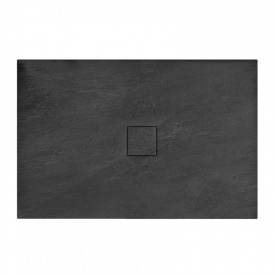Душовий піддон Rea 90x120х3 см, прямокутний, чорний