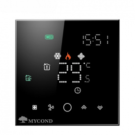 Терморегулятор для внутрішньопідлогових конвекторів Mycond Block Black 220V Wi-Fi