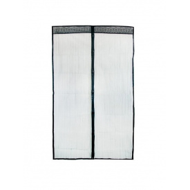Дверная антимоскитная сетка штора на магнитах цветная Magic Mesh 210*100 см Черный