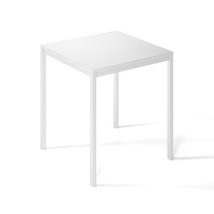 Обеденный стол Art in Head Brevity Loft mini 670х750х670 Белый бриллиант/Белый металл (520028916) Дніпро