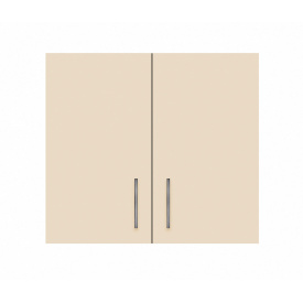 Навесной шкаф-сушка (двухдверный) ширина 700 МАКСИ МЕБЕЛЬ Серый/Ваниль (80003)