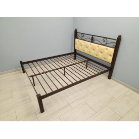 Двуспальная кровать Tenero Диасция 160х200 см металлическая с мягким изголовьем