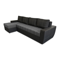 Кутовий диван Наполі Плюс (світло-сірий з темно-сірим, 300х150 см) IMI Пологи