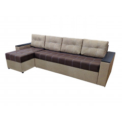 Кутовий диван Комфорт Плюс 3м (коричневий з бежевим, 300х150 см) IMI Запоріжжя