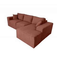 Кутовий диван Манго + підсилення (Червоний, 260х170 см) IMI Суми