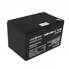 Аккумулятор свинцово-кислотный LogicPower AGM LPM 12 - 12 AH Лубны