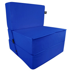 Бескаркасное кресло раскладушка Tia-Sport Поролон 180х70 см (sm-0920-8) синий Ужгород