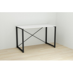 Письменный стол Ferrum-decor Конект 75x120x60 см Белый с черным (XK00163) Ужгород