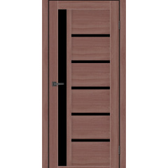 Дверное полотно MS Doors ORLEAN 80см дуб класичний чорное скло Дніпро