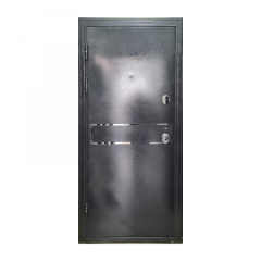 Входная дверь левая ТД 500 2050х960 мм Графит/Мрамор белый Полтава