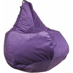 Кресло груша Tia-Sport Велюр 90х60 см фиолетовый (sm-0237) Прилуки