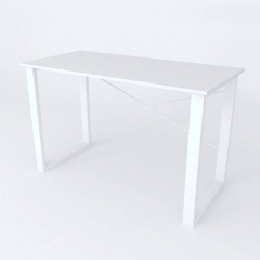Письменный стол Ferrum-decor Драйв 750x1200x600 Белый металл ДСП Белый 16 мм (DRA036) Ворожба