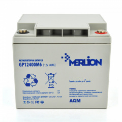 Аккумуляторная батарея Merlion AGM GP12400M6 12V 40Ah Кушугум