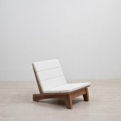 Мягкое деревянное кресло JecksonLoft Мони Белый 0189 Шепетівка