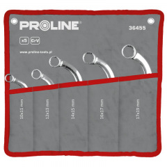 Набор ключей накидных Proline 36455 CrV С 5 шт 10x11-17x19 Чернівці