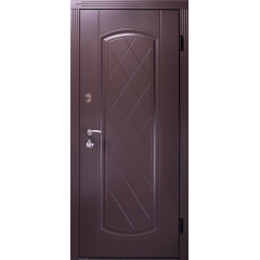 Двери входные Ваш Вид Рубин Краска RAL 8019 850,950х2040х76 Левое/Правое Одеса