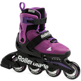 Детские ролики Rollerblade Microblade 2023 36,5-40 Черный-Фиолетовый