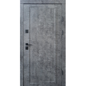 Двери входные в квартиру Мироу двухцветная с зеркалом Ваш ВиД мрамор темный/белая 960,860х2050х95 Левое/Правое