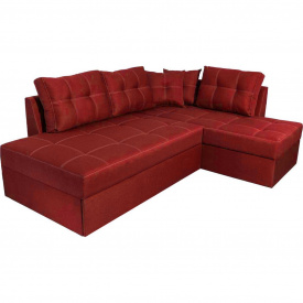 Кутовий диван Франклін (червоний, 225х165 см) IMI