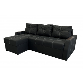 Кутовий диван Марк (Чорний, 224х150 см) ІМІ