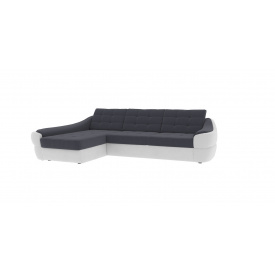 Кутовий диван Спейс АМ (темно-сірий з молочним, 270х180 см)