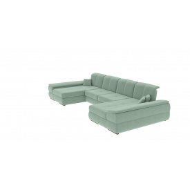 Кутовий диван Денвер П2 (сіро-зелений, 353х170 см)