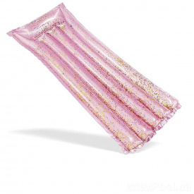 Пляжный надувной матрас с подголовником Intex 58720 «Розовый Блеск», 183 х 69 см (hub_toqtrq)