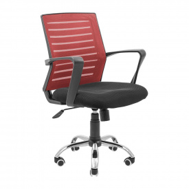 Офисное кресло руководителя Richman Flash Хром M1 Tilt Черно-красный