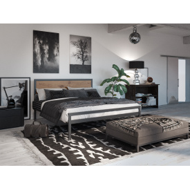 Металлическая кровать Tenero Герар 1600х1900 Черный бархат (100000269)