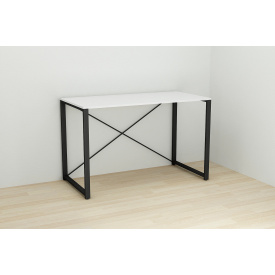 Письменный стол Ferrum-decor Конект 75x120x60 см Белый с черным (XK00163)