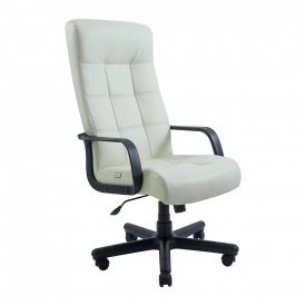 Офисное кресло руководителя Richman Virginia VIP M3 MultiBlock Натуральная Кожа Lux Италия Белый