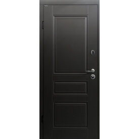 Двери входные Ваш Вид Прованс Краска двухцветные RAL 8019/Белые 850,950х2040х75 Л/П