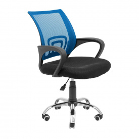 Офисное кресло руководителя Richman Spider Piastra Хром Черно-синий