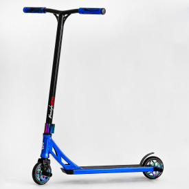 Самокат трюковый Best Scooter Freestyle Pro HIC-система пеги алюминиевый диск и дека колёса PU Blue (115641)