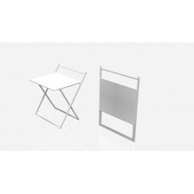 Стол трансформер Компакт 1 Ferrum-decor 750x790x720 Белый металл ДСП Белый 16 мм (KOM108)