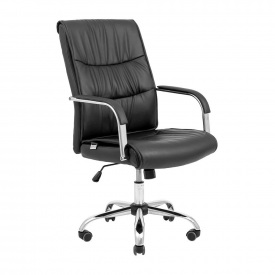 Офисное кресло руководителя Richman Toronto Хром M2 Anyfix Черный