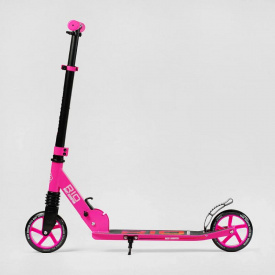 Самокат двухколесный Best Scooter Rio колеса PU 145 мм амортизатор Pink and Black ( 136362)