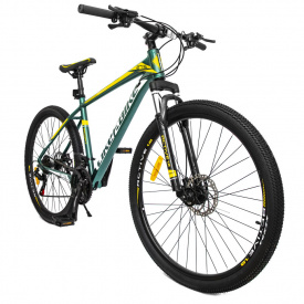 Велосипед взрослый "Active 1.0" LIKE2BIKE A212705 колёса 27,5" зелёный рама алюминий 18"