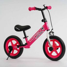 Велобег Corso 12" резиновые колеса Pink (127212)