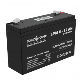 Акумулятор свинцево-кислотний AGM LogicPower LPM 6-12 AH