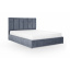 Ліжко Лотос 140х200 (Сірий, велюр, підйомний механізм, ніша) IMI Доманівка