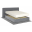 Ліжко з матрацом Гортензія 160х200 (Світло-сірий, велюр, без підйомного механізму) IMI Черкассы