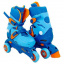 Роликовые коньки раздвижные детские YX-0153 Zelart 27-30 Голубо-синий (60363016) Ровно
