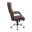 Офисное кресло руководителя Richman Orion VIP Хром M2 AnyFix Натуральная Кожа Lux Италия Коричневый Кропивницький