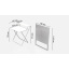 Стол трансформер Компакт 2 Ferrum-decor 750x790x720 Белый металл ДСП Белый 16 мм (KOM208) Ровно