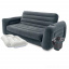 Надувной диван Intex 66552-4, 203 х 224 х 66 см с электрическим насосом и подушками Черный Черкаси