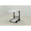 Стол приставной Ferrum-decor Френу 62x40x60 металл Черный ДСП Белое 16мм (FRE0001) Херсон