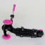Самокат 5в1 Best Scooter, PU колеса, подсветка колес, Абстракция Pink/Black (74069) Лубны